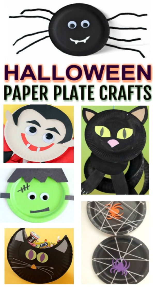 Halloween paper plate crafts deals